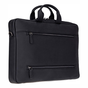 Bloominbag Bloom Urban Shell Pro 16" Noir Black Hakiki Deri Laptop / Macbook Çantası