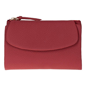 Bloominbag Élia Crimson Red Medium Deri Kadın Cüzdan & Clutch