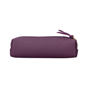 Bloominbag Bloombox Damson Plum Hakiki Deri Kalem & Makyaj Çantası