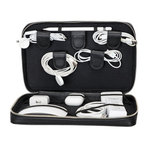 Bloominbag Arcadia Onyx Black Premium Deri Teknoloji Kablo & Aksesuar Düzenleyici görseli 2