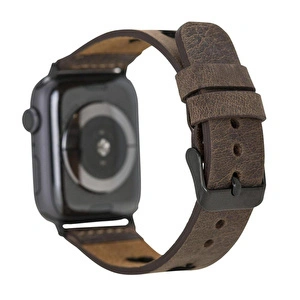 Bloominbag Valais Espresso Brown Leather Apple Watch Kordon-44/45/46/49mm görseli 3
