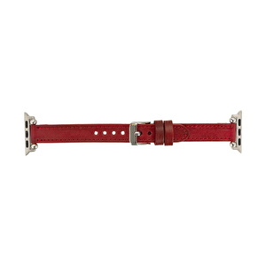 Bloominbag Bloomband Signature Crimson Red Leather Apple Watch Band - 44/45/46/49mm görseli 3