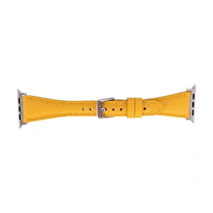 Bloominbag Bloomband Signature Butter Yellow Leather Apple Watch Band - 44/45/46/49mm görseli 3