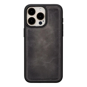 Bloominbag Aurel Magna Sandy Stone Deri Iphone 16 Pro (6.3") Wallet Case – Rfid Korumalı & Magsafe Uyumlu