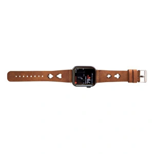 Bloominbag Valais Siena Tan Leather Apple Watch Kordon-44/45/46/49mm görseli 4