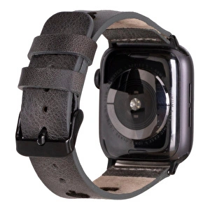 Bloominbag Valais Stone Ash Leather Apple Watch Kordon-44/45/46/49mm görseli 2