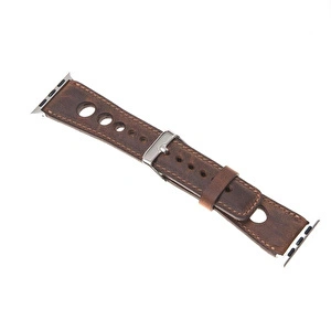 Bloominbag Alpine Heritage Saddle Hakiki Deri Apple Watch Kordonu - 44/45/46/49mm