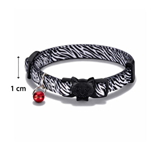 Bloominbag Swissplus Urban Paws Zebra Noir Recycled Kedi Tasması- 10 Mm