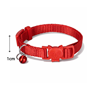Bloominbag Swissplus Urban Paws Kedi Tasması – Crimson Red | Ayarlanabilir, Dayanıklı, Hafif-10mm