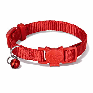 Bloominbag Swissplus Urban Paws Kedi Tasması – Crimson Red | Ayarlanabilir, Dayanıklı, Hafif-10mm