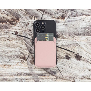Bloominbag Snapé Dusty Rose Mıknatıslı Deri Telefon Kartlık görseli 3