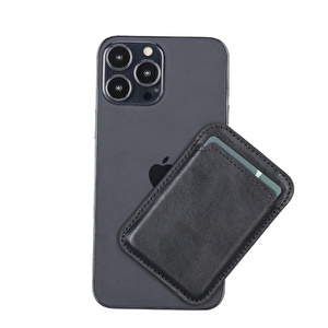Bloominbag Snapé Noir Black Mıknatıslı Deri Telefon Kartlık görseli 2