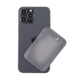Bloominbag Snapé Stone Gray Mıknatıslı Deri Telefon Kartlık görseli 2
