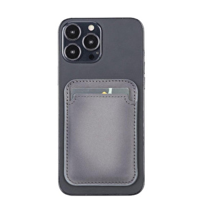 Bloominbag Snapé Stone Gray Mıknatıslı Deri Telefon Kartlık görseli 3