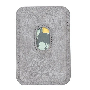 Bloominbag Snapé Stone Gray Mıknatıslı Deri Telefon Kartlık görseli 4