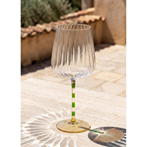 The Mia Şarap Kadehi Yeşil Sarı 500 Ml