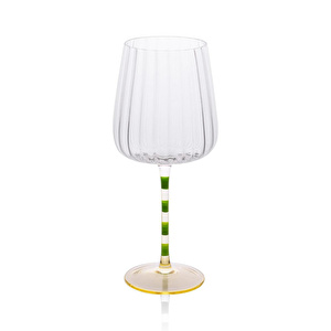 The Mia Şarap Kadehi Yeşil Sarı 500 Ml