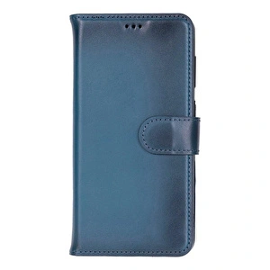 Bloominbag Monte Midnight Blue Samsung Galaxy S26 (6.3") Hakiki Deri Çıkarılabilir Cüzdanlı Telefon Kılıfı