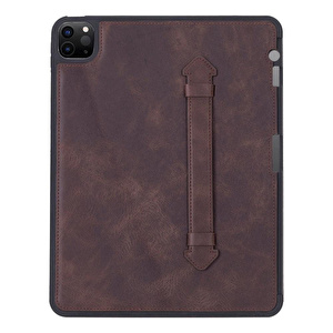 Bloominbag Porté Felix Saddle Brown Ipad Air 10.5" (2021 5th) Hakiki Deri Kılıf - El Askılı