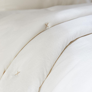 Ocean Home Textile Nakışlı Ekru Çift Kişilik Yatak Örtüsü Seti 1 Adet 250 X 230 / 2 Adet 50 X 70 Cm görseli 3