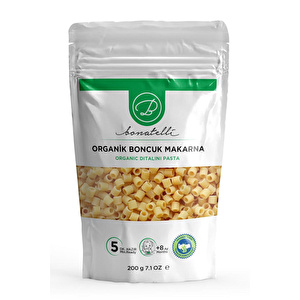Bonatelli Organik Boncuk Makarna 200 G | Bebek Makarna +8 Ay