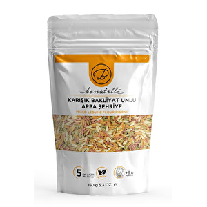 Bonatelli Karışık Bakliyat Unlu Arpa Şehriye 200 G | Bebek Makarna +8 Ay