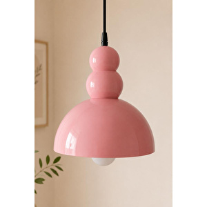 Apliqa Nick Pembe Renkli Modern Çocuk Odası, Salon Sarkıt Avize