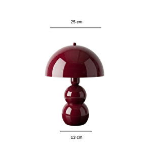 Apliqa Bob Vişne Çürüğü Bordo Masa Lambası Pinterest Model Bohem Retro Renkli Abajur