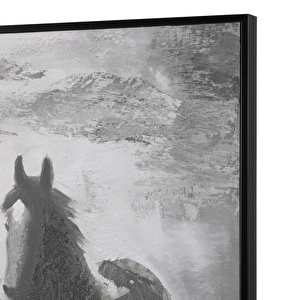 Mudo Home Stallions Çerçeveli̇ Yağli Boya Tablo 100x150 Cm