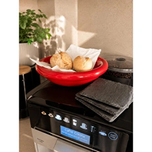 Beige & Stone Seramik Donut Dondurma Bowl Kahvaltılık Tatlı Salata Kase Kırmızı görseli 6