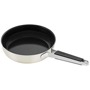 Pure Kızartma Tavası 24 Cm Seramik Kaplama Fildişi