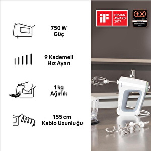Braun Hm5137wh El Mikseri̇