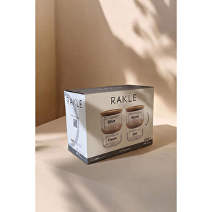 Rakle Daily 4'lü İstiflenebilir Kahvaltılık Seti 220 Cc görseli 6
