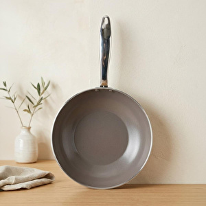 Bernardo Natura Seramik Wok Tava Kahverengi 28 Cm