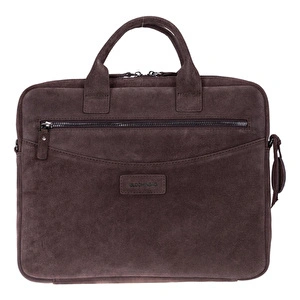 Bloominbag Mocha Still Hakiki Süet Deri 13-14 Inç Macbook/laptop Çantası görseli 4