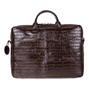 Bloominbag Mocha Croco Hakiki Deri 15-16 Inç Macbook/laptop Çantası görseli 5