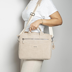 Bloominbag Sand Still Hakiki Süet Deri 13-14 Inç Macbook/laptop Çantası
