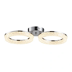 Apliqa Gomez 2'li Krom 64 Watt Plafonyer 3 Renkli Led Avize görseli 2