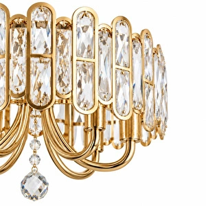 Apliqa Tortes 50'lik Gold Kristal Taşlı Avize görseli 4