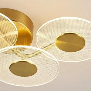 Apliqa Callista 4'lü Gold 12 Watt Plafonyer 3 Renkli Led Avize görseli 5