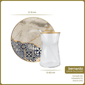 Bernardo Mozaik 12 Parça Çay Seti