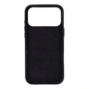 Bloominbag Bloomcase Mono Obsidian Black Apple Iphone 17 Pro Max (6.9") Hakiki Deri Magsafe Kılıf