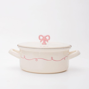 Emaylab Rebel Bow Emaye 18cm Kısa Tencere