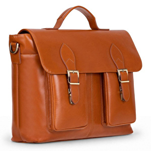 Bloominbag Rivoli Cognac Tan Hakiki Deri 15–16 Inç Laptop Ve Evrak Çantası