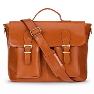 Bloominbag Rivoli Cognac Tan Hakiki Deri 15–16 Inç Laptop Ve Evrak Çantası