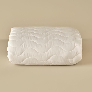 Bella Maison Sıvı Geçirmez Pamuklu Kapitoneli Fitted Yatak Alezi Beyaz (100x200 Cm) Beyaz