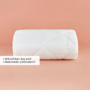Bella Maison %100 Microfiber Bella Tek Kişilik Yorgan Beyaz (155x215 Cm) Beyaz