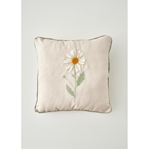 Bella Maison Daisy Biyeli Punchlı Dekoratif Yastık Kılıfı Bej (43x43 Cm) Bej