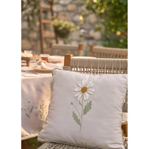 Bella Maison Daisy Biyeli Punchlı Dekoratif Yastık Kılıfı Bej (43x43 Cm) Bej