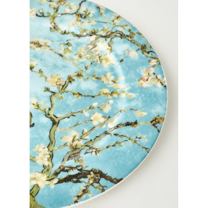 Bella Maison Van Gogh Almond Blossom Porselen Pasta Tabağı Turkuaz (19 Cm) Mavi görseli 2
